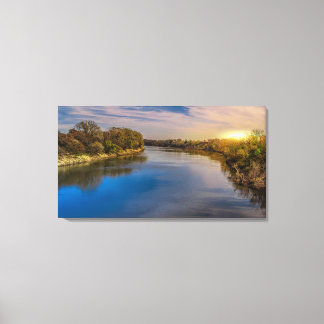 Toile Rivière Sunrise