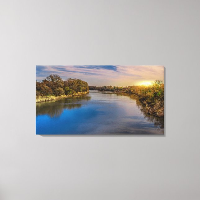 Toile Rivière Sunrise (Recto)