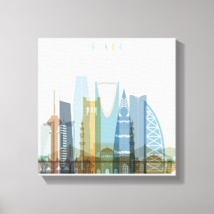 Toile Riyad, Arabie Saoudite   Ville Skyline