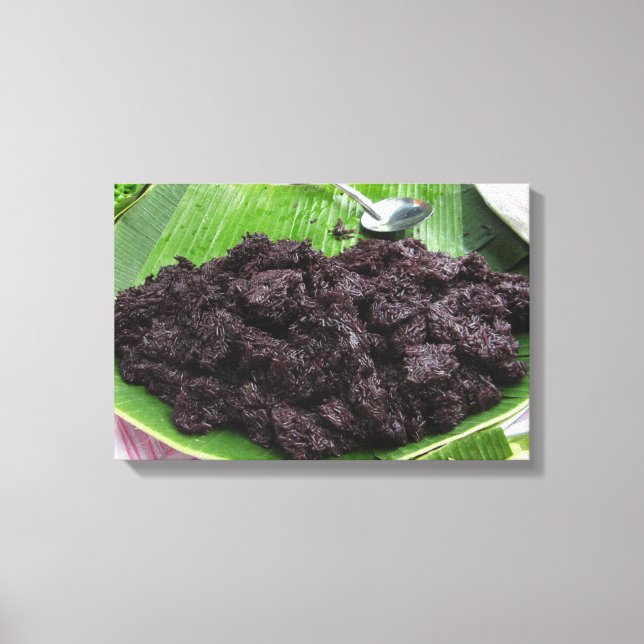 Toile Riz noir laotien thaïlandais [barrage de Khao Niao (Recto)