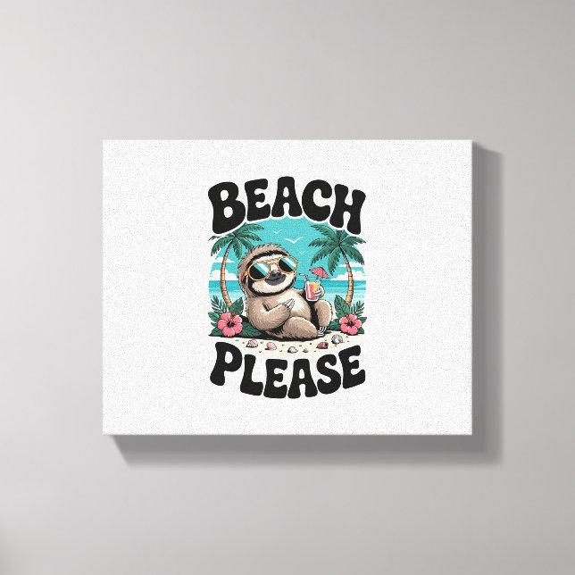 Toile Roatan Honduras Sloth Summer (Recto)