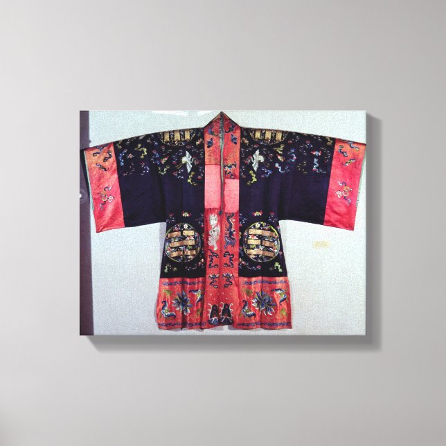 Toile Robe taoïste avec Tai Chi Yin et Yang (Recto)