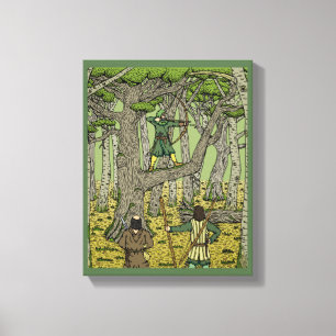 Toile Robin des bois dans la forêt de Sherwood