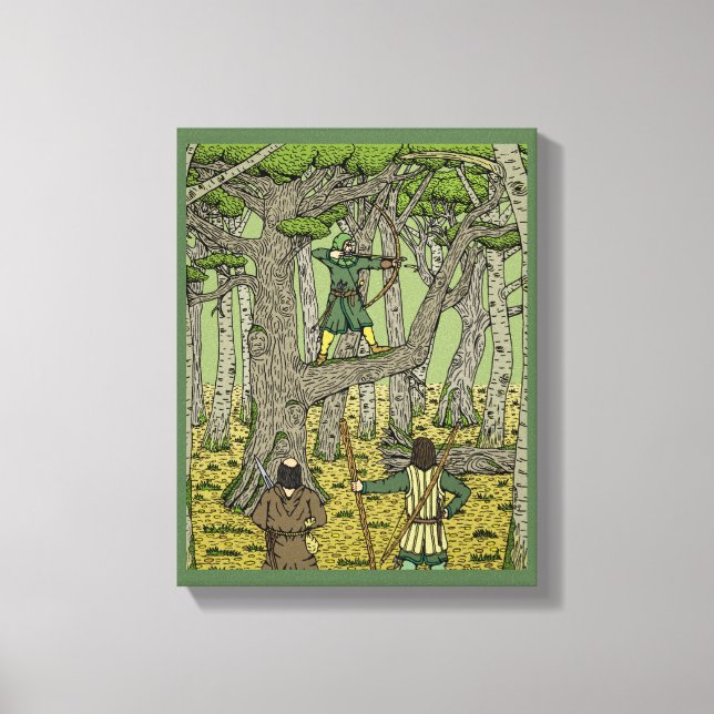 Toile Robin des bois dans la forêt de Sherwood (Recto)