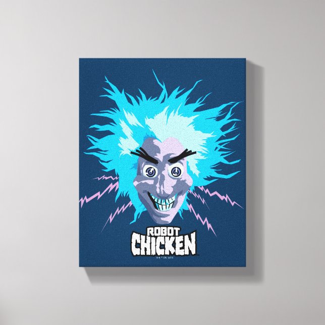 Toile Robot chicken Scientist Head Graphic (Recto)