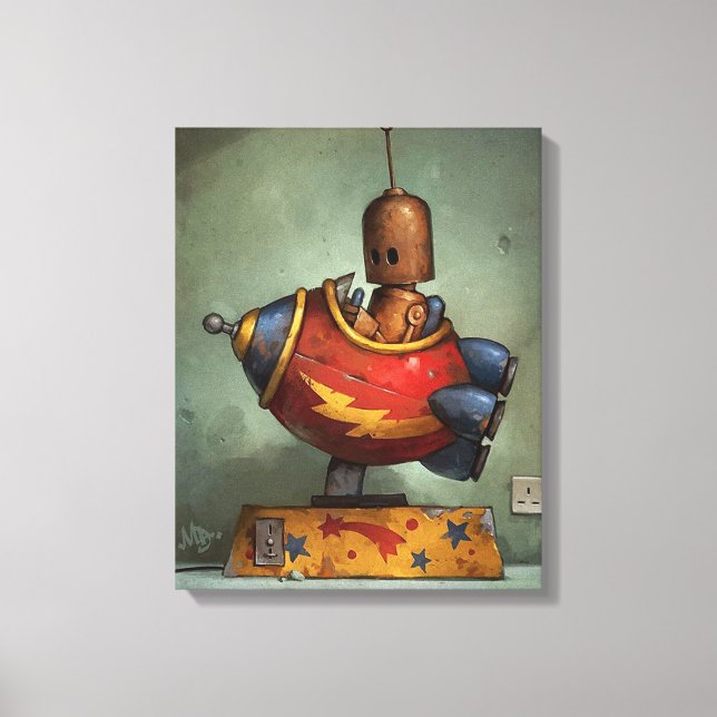 Toile Robot en fer Stretted Canvas Print (Recto)