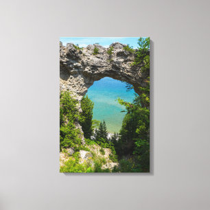Toile Rocher de l'arche de Mackinac