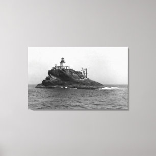 Toile Rocher de Tillamook, dominé par son phare