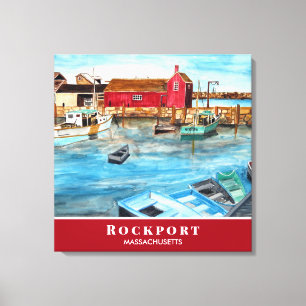Toile Rockport Harbour Massachusetts Nouvelle-Angleterre