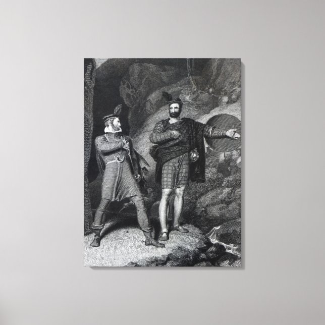 Toile Roderick Dhu et Clansman (Recto)