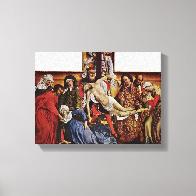 Toile Rogier van der Weyden - Descente de la Croix (Recto)