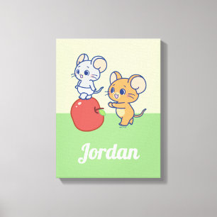 Toile Rollage Anime Tuffy et Jerry Apple