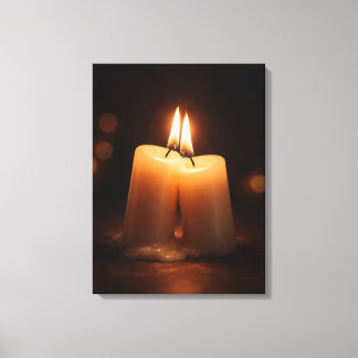 Toile Romantic Candlelight Glow – Minimal Valentine’s Da