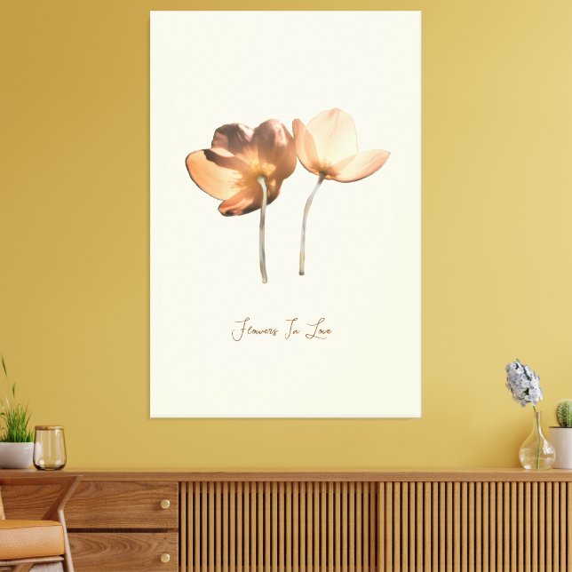 Toile Romantic Flowers in Love – Botanical Fantasy Boho (Insitu(Salon))