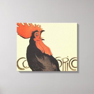 Toile Rooster Steinlen Cocorico
