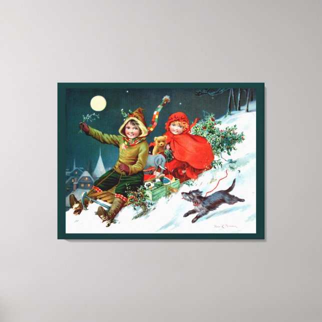 Toile Rosa C. Petherick : Noël Shopping (Recto)