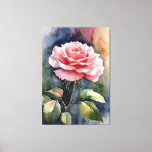 Rose aquarelle
