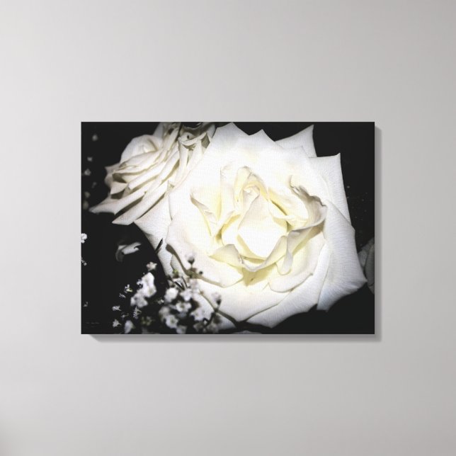 Toile rose blanche (Recto)