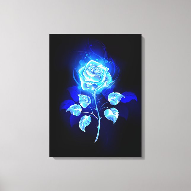 Toile Rose bleu brûlant (Recto)
