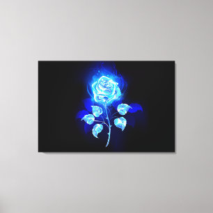 Toile Rose bleu brûlant