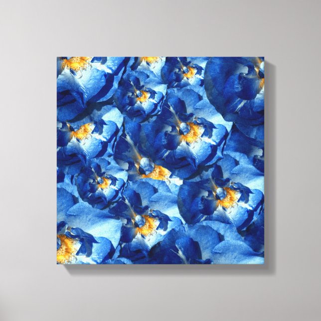 Toile Rose bleue enveloppée (Recto)