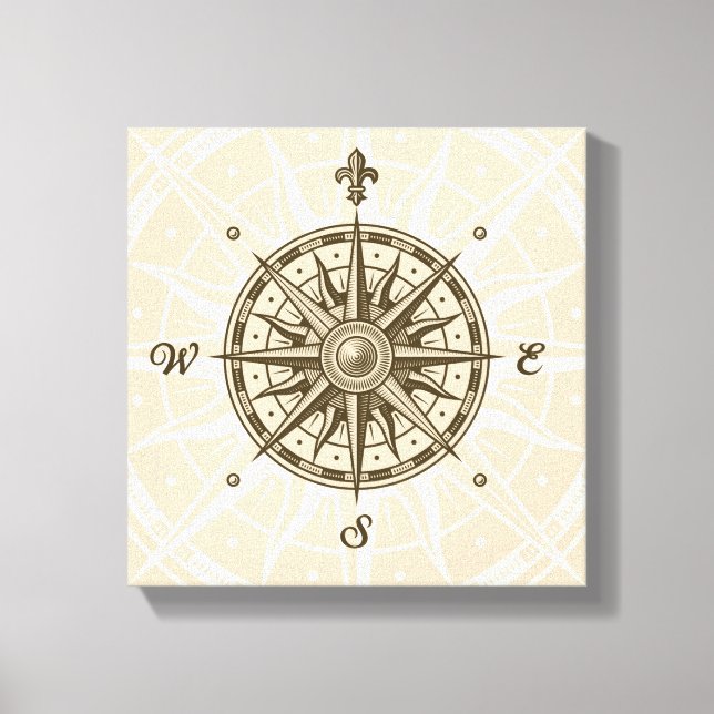 Toile Rose Compass vintage (Recto)
