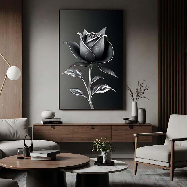 Toile Rose d'Argent Éternelle (Créateur téléchargé)