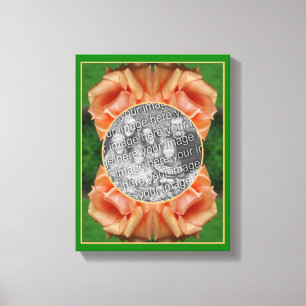 Toile Rose de pêche en floraison Créez votre propre phot
