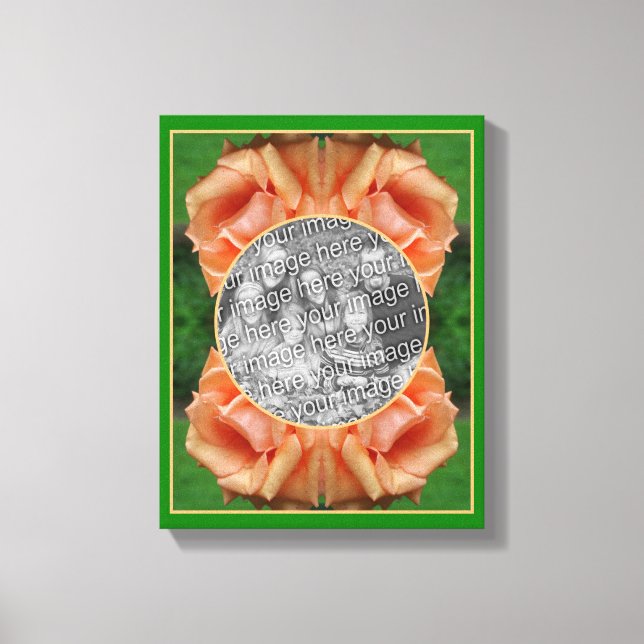 Toile Rose de pêche en floraison Créez votre propre phot (Recto)