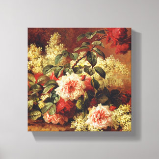 Toile Rose et acajou par de Longpre Wrapped Canvas