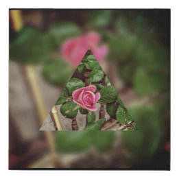 Toile rose rouge Faux enroulée