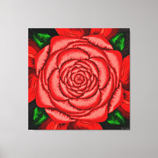 Toile Rose Rubis Radieuse