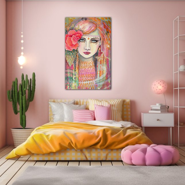 Toile Rose tzigane Bohemian Beauty Canvas (Créateur téléchargé)