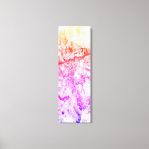 Toile Rose violet orange jaune blanc moderne Abstrait