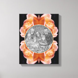Toile Rosebud Flower Tinted Créez votre propre photo