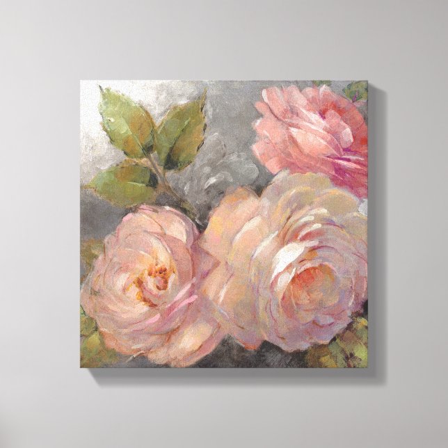 Toile Roses avec gris (Recto)
