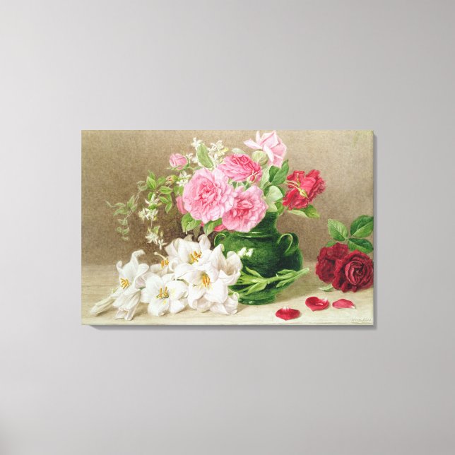 Toile Roses et lys (Recto)