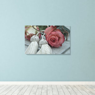 Toile Roses et Tassels