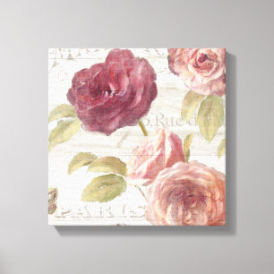 Toile Roses français Pastel Pink