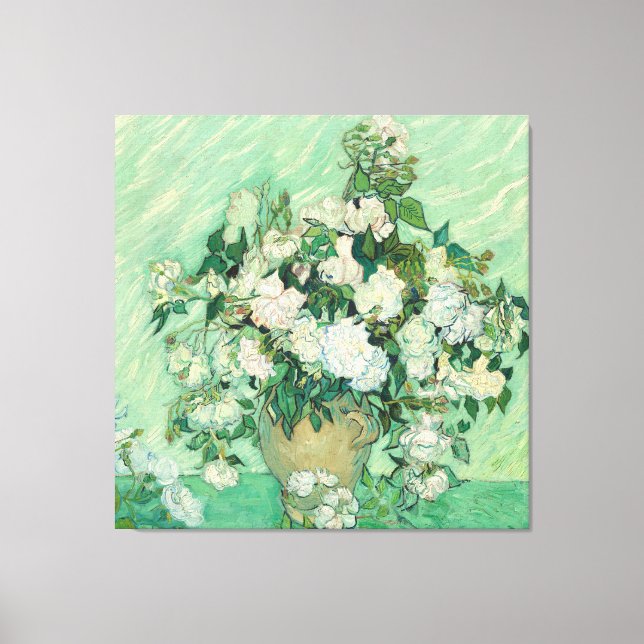 Toile Roses par Vincent Van Gogh (Recto)