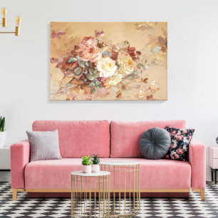 Toile Roses roses et jaunes – Franz Bischoff