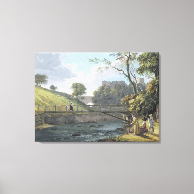 Toile Roslin Castle, Midlothian (avec c/c et gouache sur (Recto)