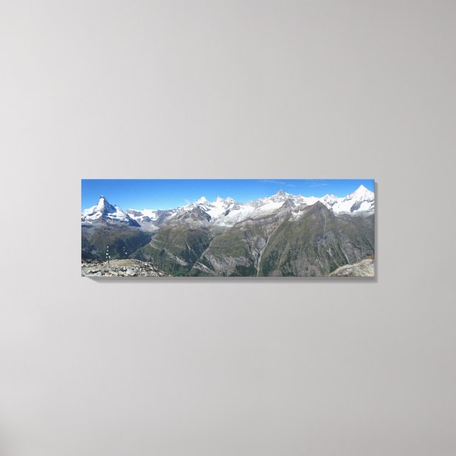 Toile Rothorn panorama, Alpes du Valais (Recto)