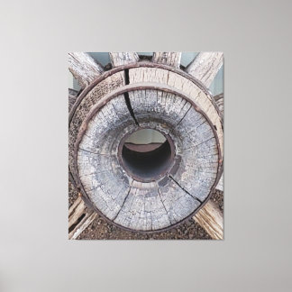 Toile Roue en Wagon Rustique Old West