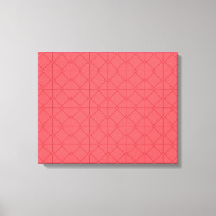 Toile Rouge pastel, cool, tendance, illustration décorat