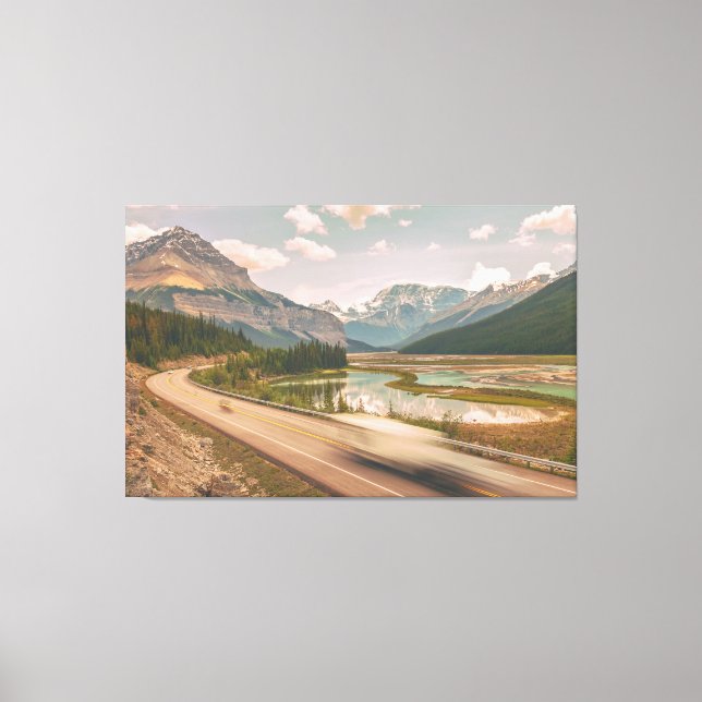 Toile Route de Icefield Parkway (Recto)