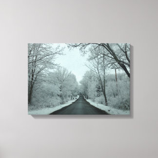 Toile Route d'hiver