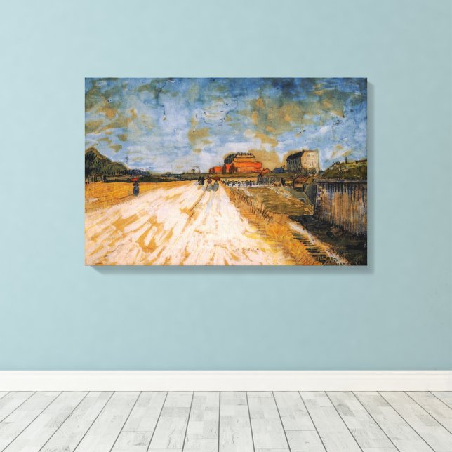 Toile Route longeant les remparts de Paris par Van Gogh (Insitu (Plancher de Bois))