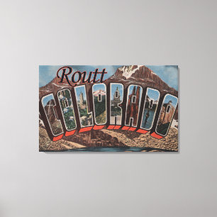 Toile Routt, ColoradoGrandes lettres ScènesRoutt, CO