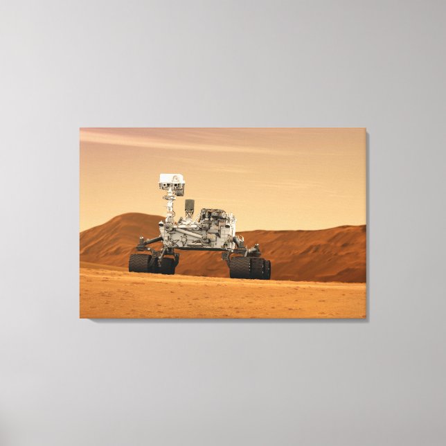Toile Rover Curiosity Du Laboratoire Scientifique Mars.  (Recto)